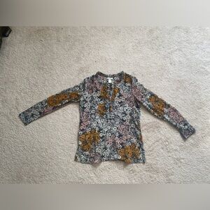 Sheer multicolored blouse